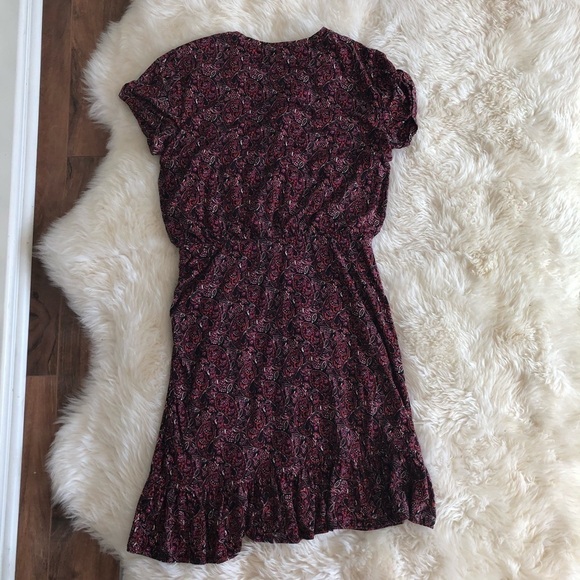 Banana Republic Flounce Hem T Shirt Dress Paisley - Picture 6 of 8